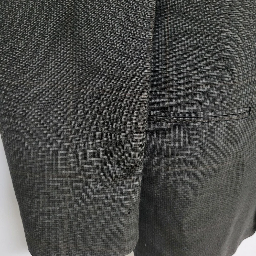 Men's double breasted blazer in black by portfolio  by Perry Ellis